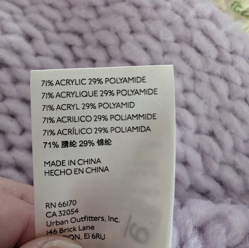 Free People Cozy Lavender Knit Sweater